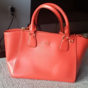 SOLD!  Lauren Ralph Lauren Orange Satchel Bag